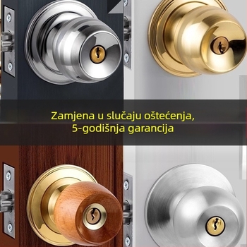 Brava za vrata, kuglasta brava, od nehrđajućeg čelika, model Ybj