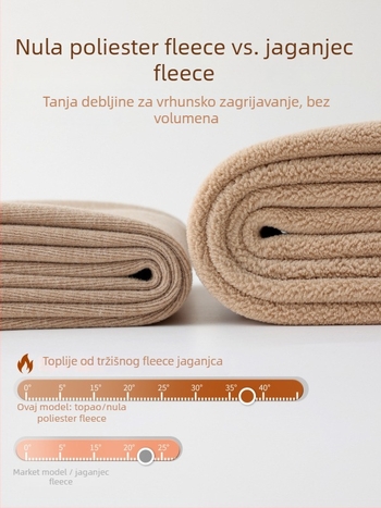 Najlon termo tajice s flis podstavom, visoka elastičnost, debeli materijal, geometrijski uzorak