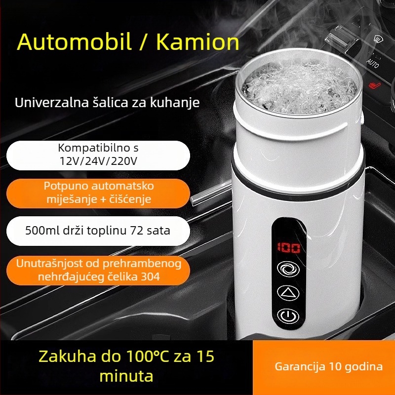 Ugrađeni masažer u automobilu za grijanje vode, izolacija, kanvas materijal, snaga 1W