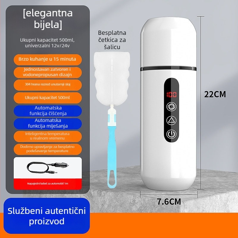 Ugrađeni masažer u automobilu za grijanje vode, izolacija, kanvas materijal, snaga 1W