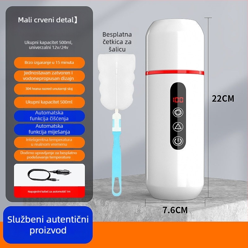 Ugrađeni masažer u automobilu za grijanje vode, izolacija, kanvas materijal, snaga 1W