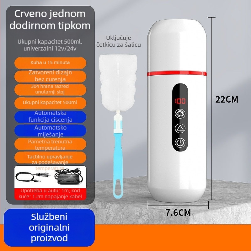 Ugrađeni masažer u automobilu za grijanje vode, izolacija, kanvas materijal, snaga 1W