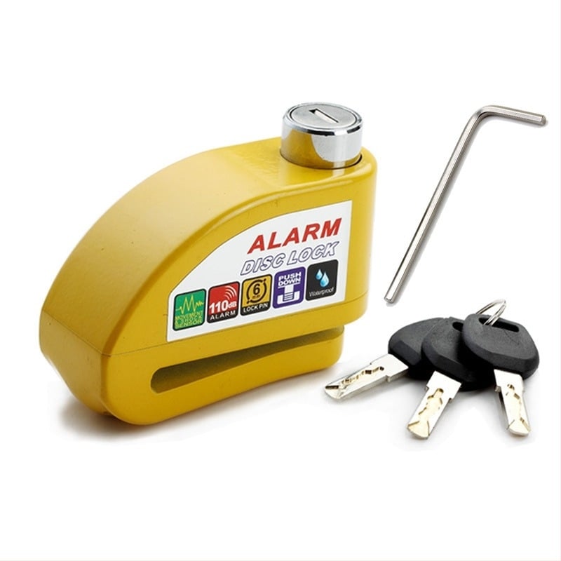 Alarmni disk-brzinski lokot za električni bicikl i motocikl, DF 8308, Materijal: cinkova legura bakra, Težina: 0,51 kg