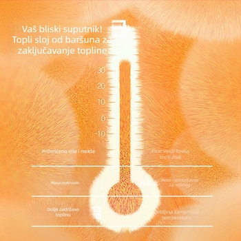 Ženski termalni komplet od ovčje vune sa velurom, okrugli izrez, dugi rukav, top i hlače, debljina 251–300 g/m2, zimska toplina