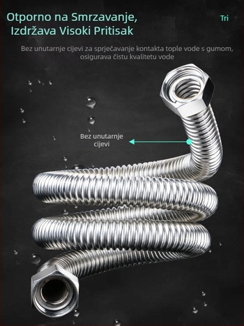 304 nehrđajući čelik savitljivi ulazni crijevo, model LX, visok tlak, otporno na toplinu, CE potvrda