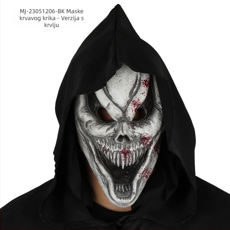 Latex maska – zabavan stil, rekvizit za DIY, za Halloween i božićnu maskenbal