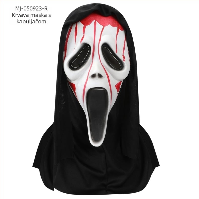 Latex maska – zabavan stil, rekvizit za DIY, za Halloween i božićnu maskenbal