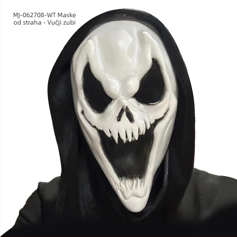 Latex maska – zabavan stil, rekvizit za DIY, za Halloween i božićnu maskenbal