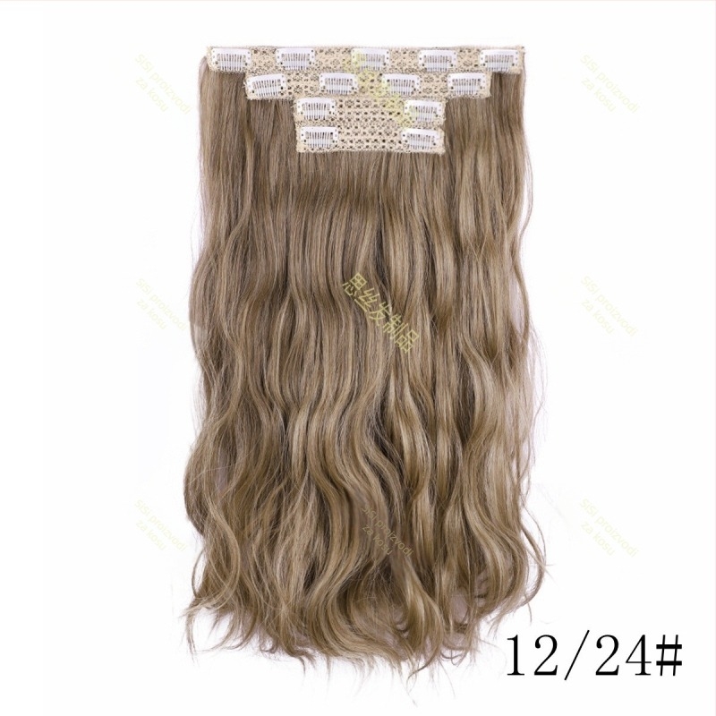 Perika – dugi kovrčavi sintetički vlasi, volumen, model 5422, vlakna otporna na toplinu, nije dopušteno trajno bojanje