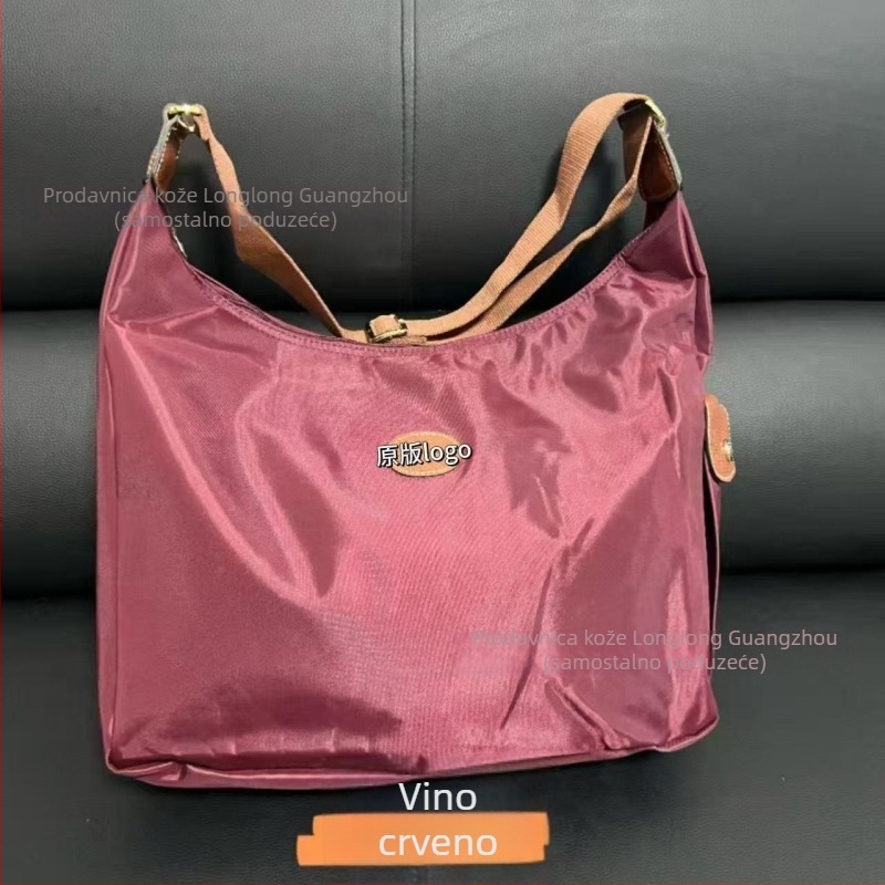 Unisex Hobo messenger torba — Oxford platno, nylon podstava, vodoravni četverokutni oblik, zatvaranje zipom, jesen 2024