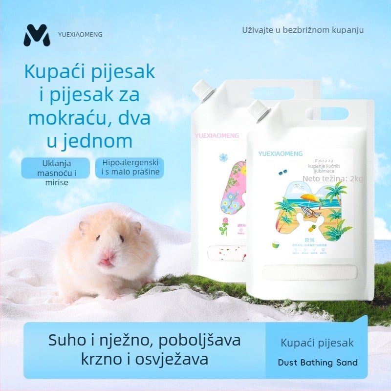 Yue Xiaomeng Dva u jednome kupajući pijesak za male kućne ljubimce s uklanjanjem mirisa