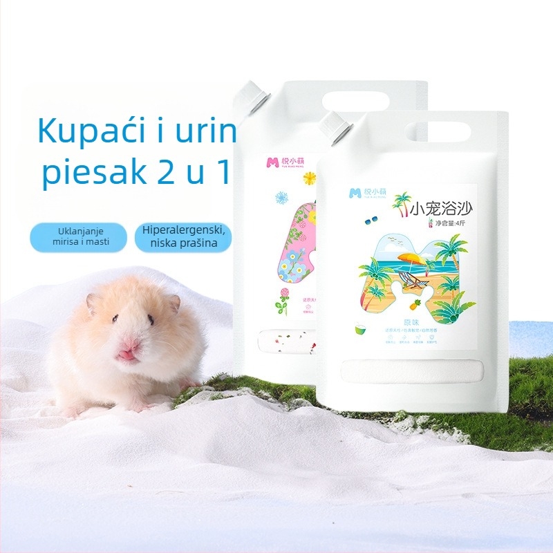 Yue Xiaomeng Dva u jednome kupajući pijesak za male kućne ljubimce s uklanjanjem mirisa