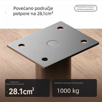 CosmaPodešavajuće teleskopske noge za namještaj | univerzalna primjena, hladno valjani čelik, moderni minimalistički stil