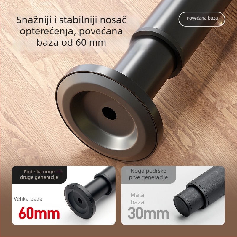 CosmaPodešavajuće teleskopske noge za namještaj | univerzalna primjena, hladno valjani čelik, moderni minimalistički stil