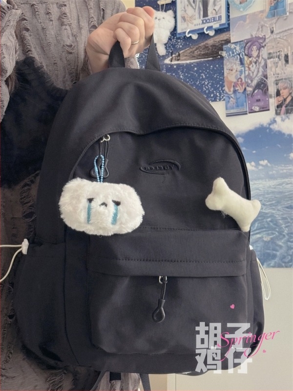 Mini ruksak u korejskom stilu, najlon, unisex, kapacitet 20–35 L