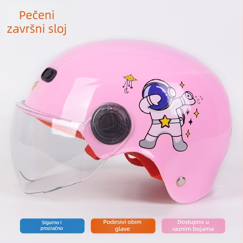 Dječja unisex kaciga za električne bicikle, tip polu-kaciga, sve sezone, ABS materijal