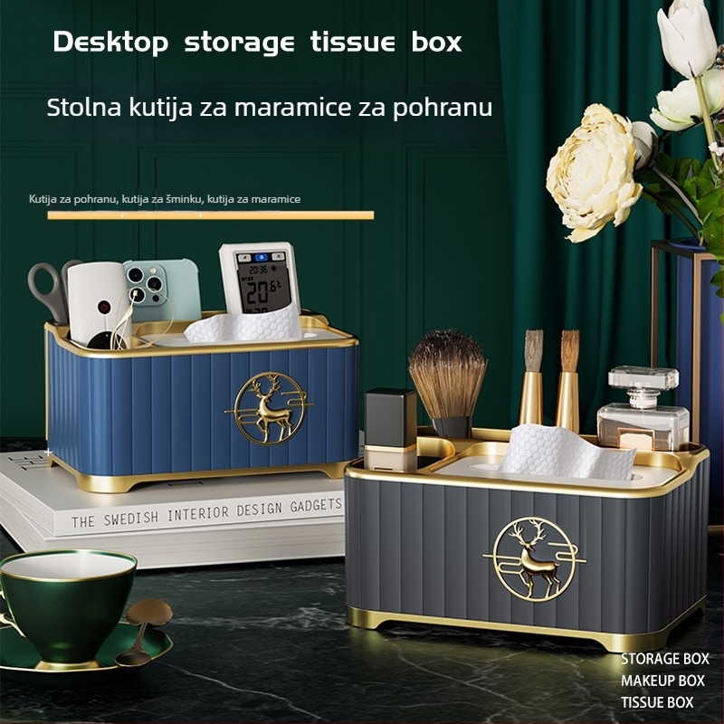 Desktop kutija za maramice, plastična, vodootporna i višestruka namjena, uklonjiva papirnata maramica, model A15–A18