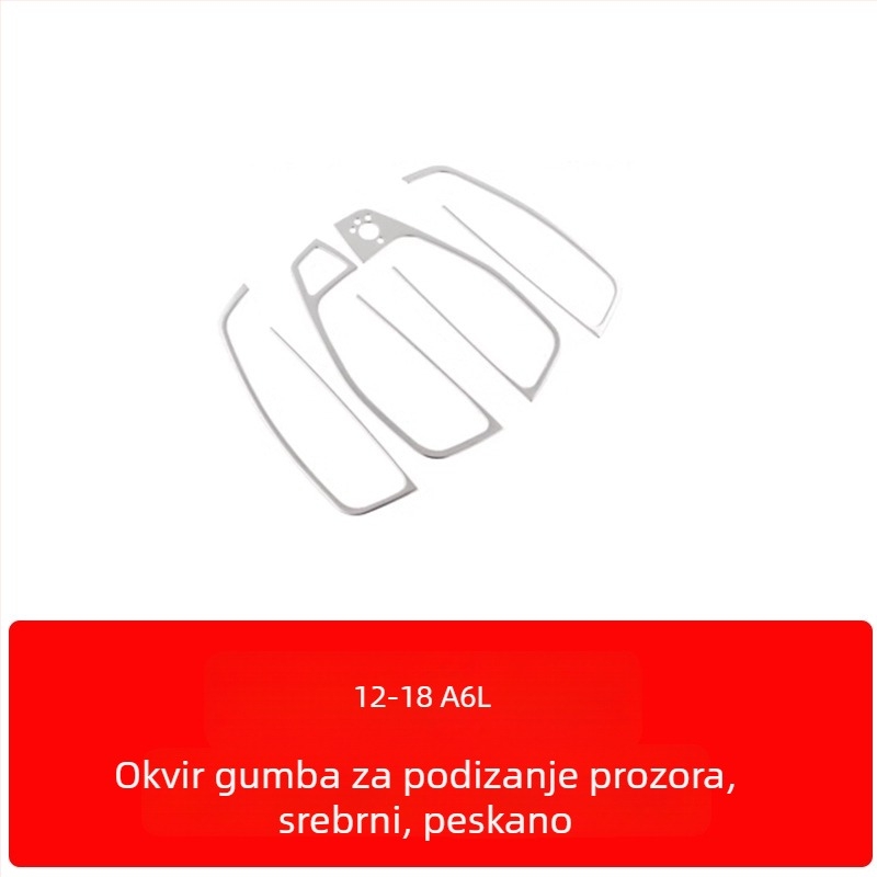 Zhan ke nehrđajući čelik – okvir središnje konzole i unutarnja ploča vrata za Audi A6L/A7 (12-18) – otporan na ogrebotine i habanje