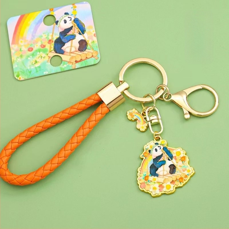 Kljucni lanac Panda, metalni, sladak stil (Osobni dar; Rođendan, Diplomiranje)