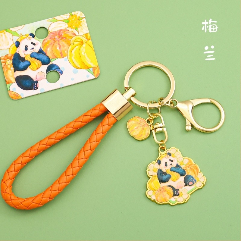 Kljucni lanac Panda, metalni, sladak stil (Osobni dar; Rođendan, Diplomiranje)