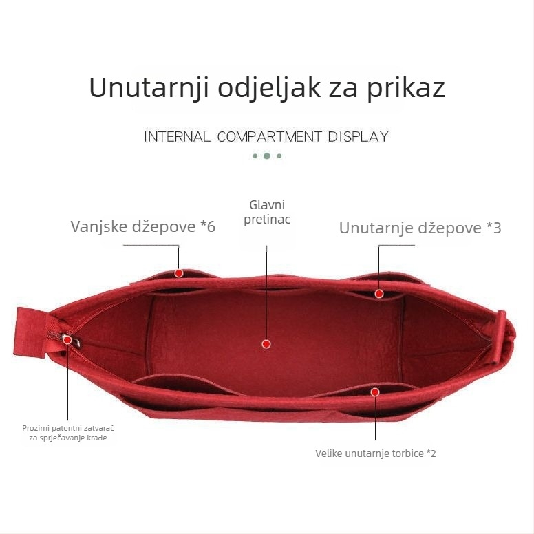 LVnevefull torba unutarnji liner — sklopivi medicinski kit, materijal: Drugi, uporaba: Ormar, stil: Japanski