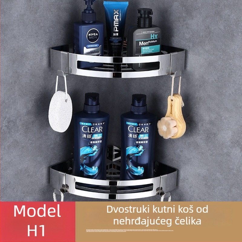 Držač za ručnike u kupaonici od nehrđajućeg čelika, elektroplating završna obrada, moderan minimalistički stil, setovi od 2–6+ komada