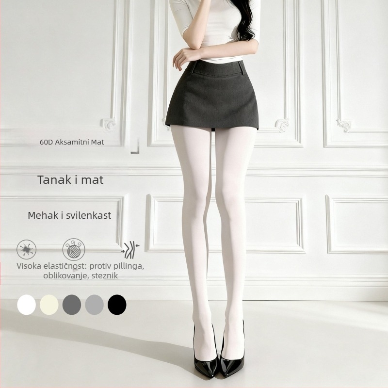 Velvet Matte najlonke – oblikovanje tijela i nogu, jednobojne, najlon 80–90%, tanke