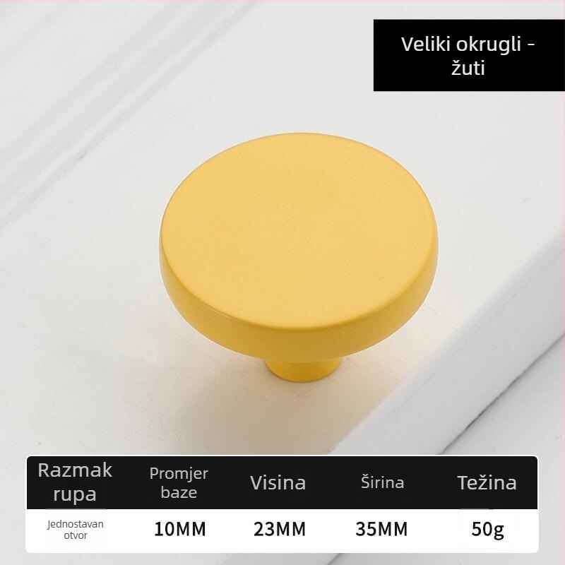 Dječje ručice za ormariće, od cinkovog legura, model 876, moderan minimalistički stil, elektroplatirani završetak, za vrata ormarića, garderobu i ladice