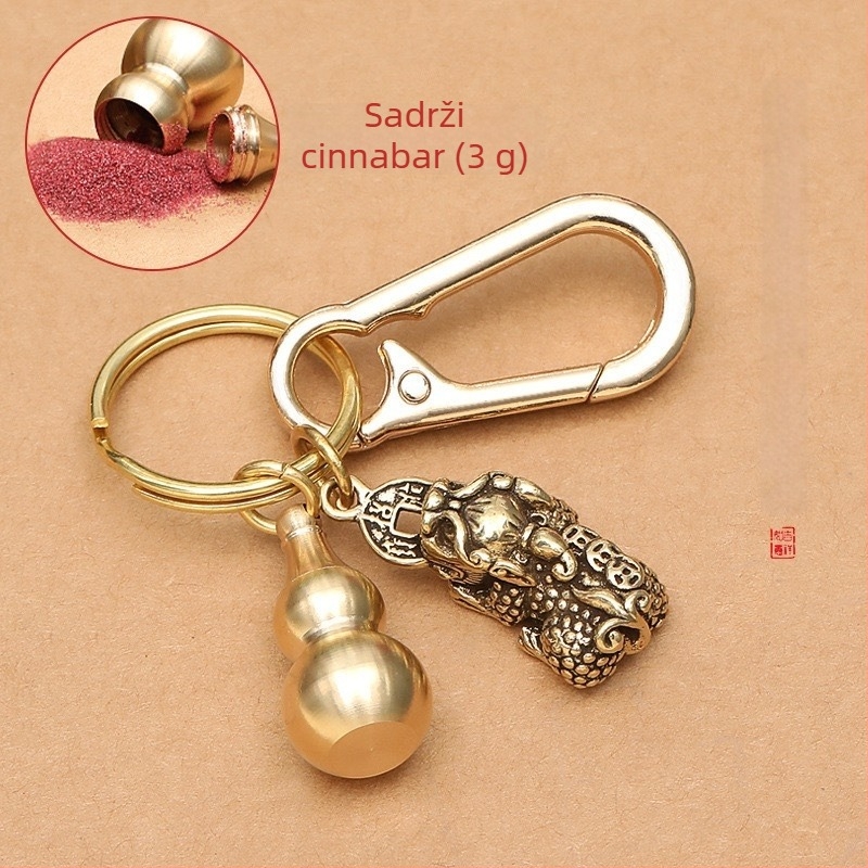 Metalni ključni lančić s Pixiu, motivima tikve i zodijakom — privjesak za auto i torbu, unisex