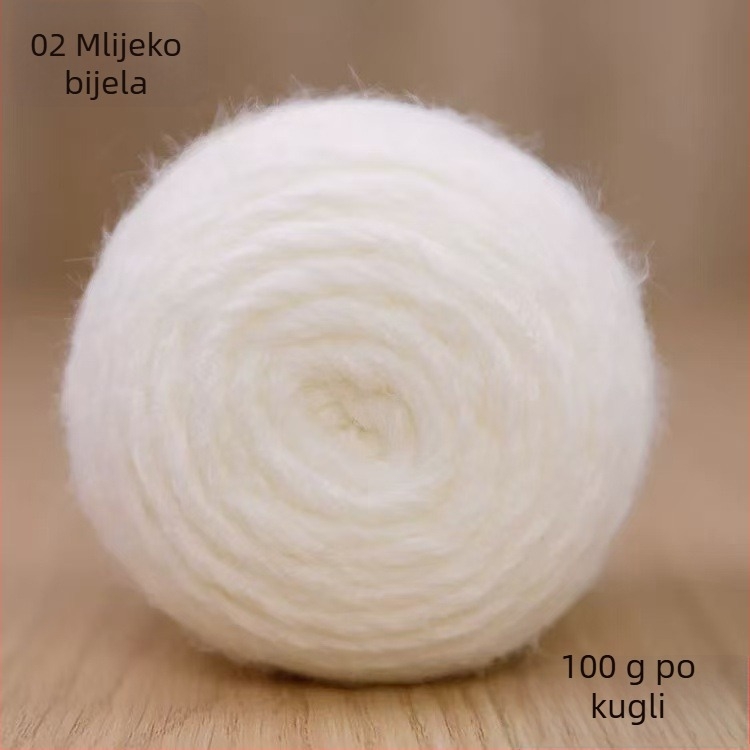 Magic Ball s perjem — gradient za DIY ručno pletenje, 7s Worsted, jednostruko vlakno, Group-Line vlakno