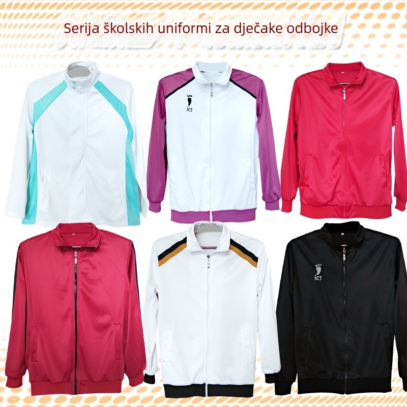Cosplay dres za odbojkaški tim – baršunasti poliester, glavni materijal 80%, sekundarni 50%, Unisex, Za igre/Anime uloge, Ljeto 2022