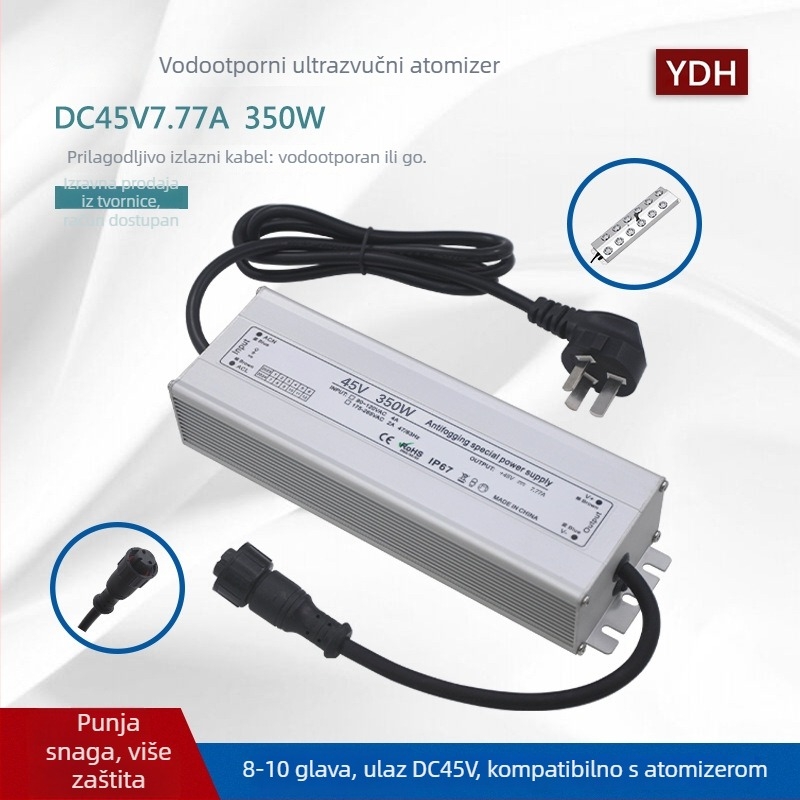 Napajanje za ultrazvučni ovlaživač – 100W–800W, DC36V/45V/48V, IP67 vodootporno, Preklopno napajanje, CE ROHS