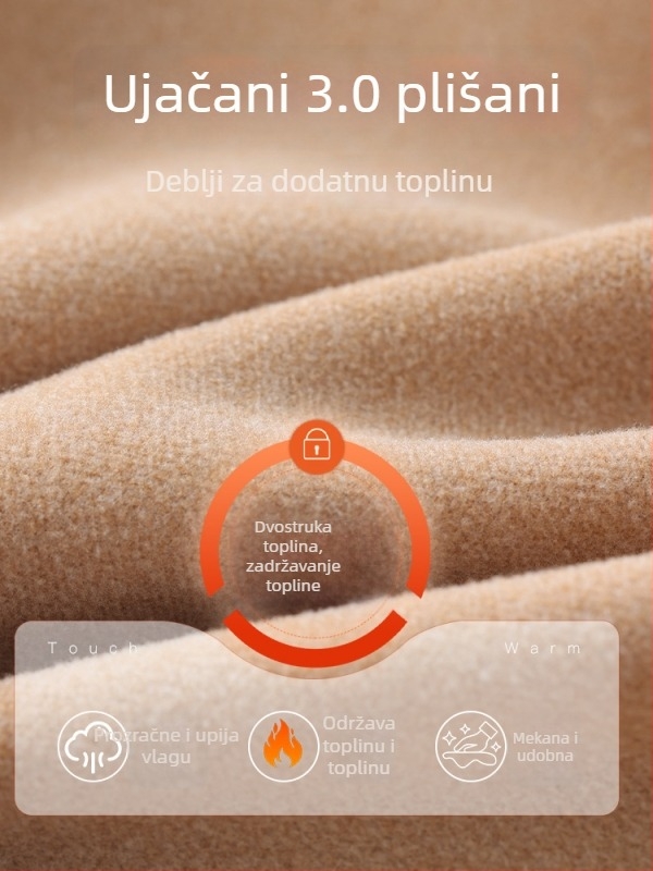 Hlače Bootcut za malu figuru, s širokim krojem, debelim fleec podstavom, visoka elastičnost