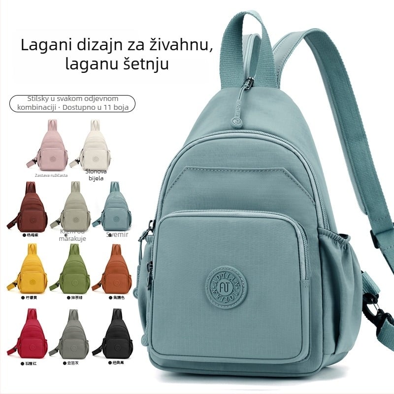 Višenamjenski ruksak s crossbody dizajnom, Oxford tkanina, poliester podstava, zatvaranje na zip, 3D vanjski dizajn, proljeće 2025