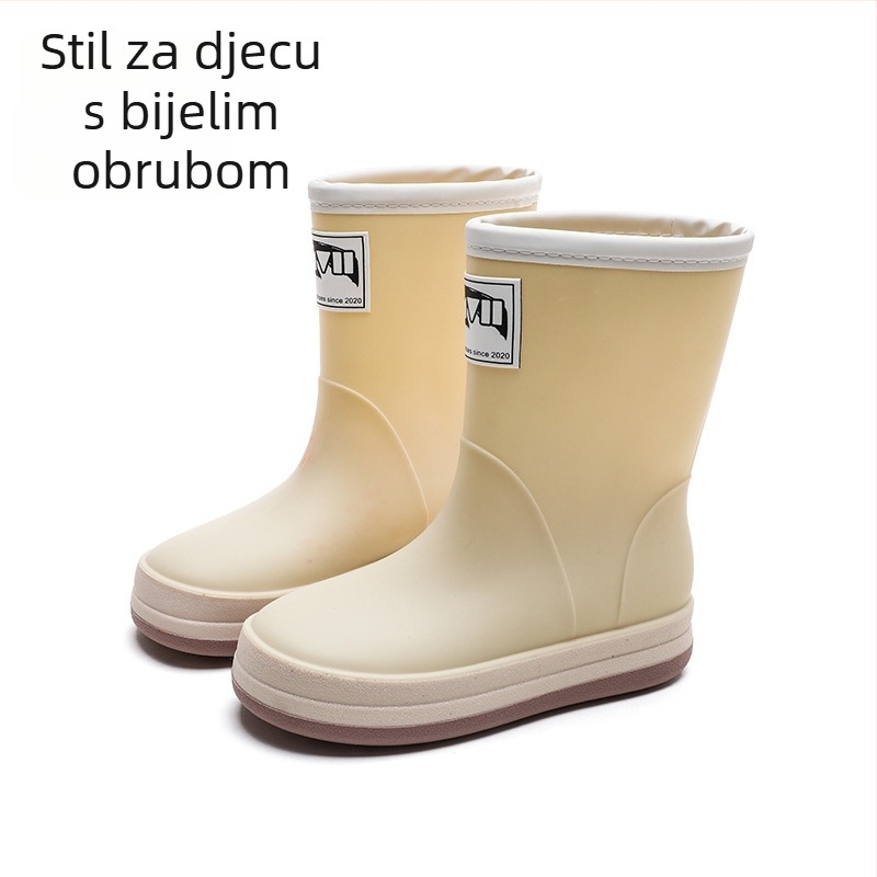 Kišne čizme, PVC gornji dio, ravna potplata, jednobojni uzorak, unisex