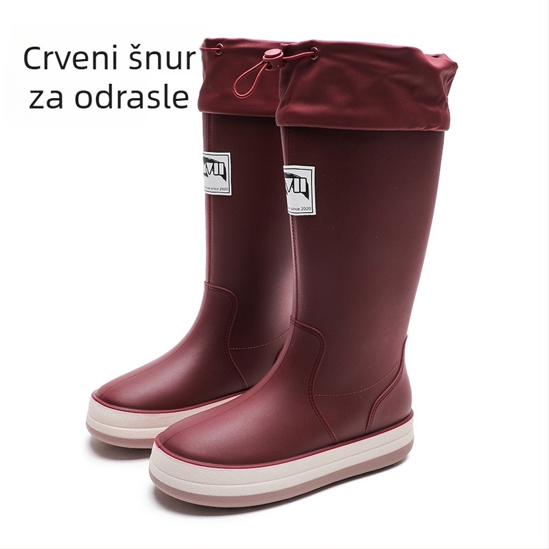 Kišne čizme, PVC gornji dio, ravna potplata, jednobojni uzorak, unisex