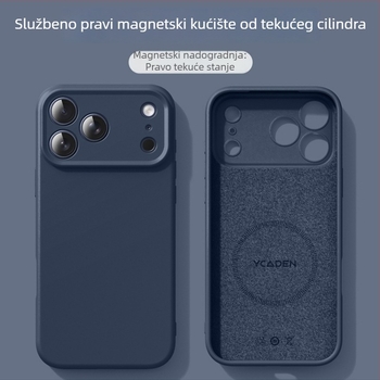 Magnetsko kućište od tekućeg silikona za iPhone 17 Pro Max – mat završna obrada, otpornost na padove, raspršivanje topline, antiotisci prstiju