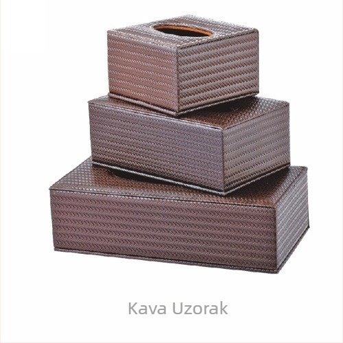 Kožna kutija za maramice – ručna izrada, izvlačna unutarnja posuda, model FJ-0741, mogućnost prilagođenog logotipa, pogodna za gostinjsku sobu i stol