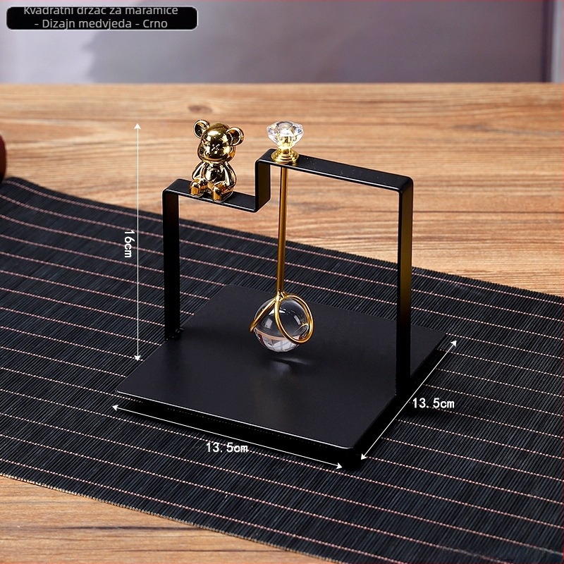 Držač maramica – kvadratnog kreativnog dizajna, stil laganog luksuza, model 4231A, prilagodljiv, višenamjenski
