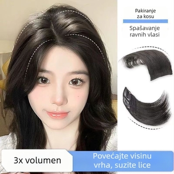 Ex06 Povećanje volumena kose — Dvije bezšivne pločice za koron i bočne strane, ravna kosa, žica visoke temperature, dizajn s mehanizmom, bez bojanja