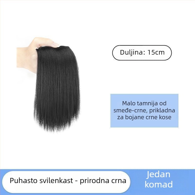 Ex06 Povećanje volumena kose — Dvije bezšivne pločice za koron i bočne strane, ravna kosa, žica visoke temperature, dizajn s mehanizmom, bez bojanja