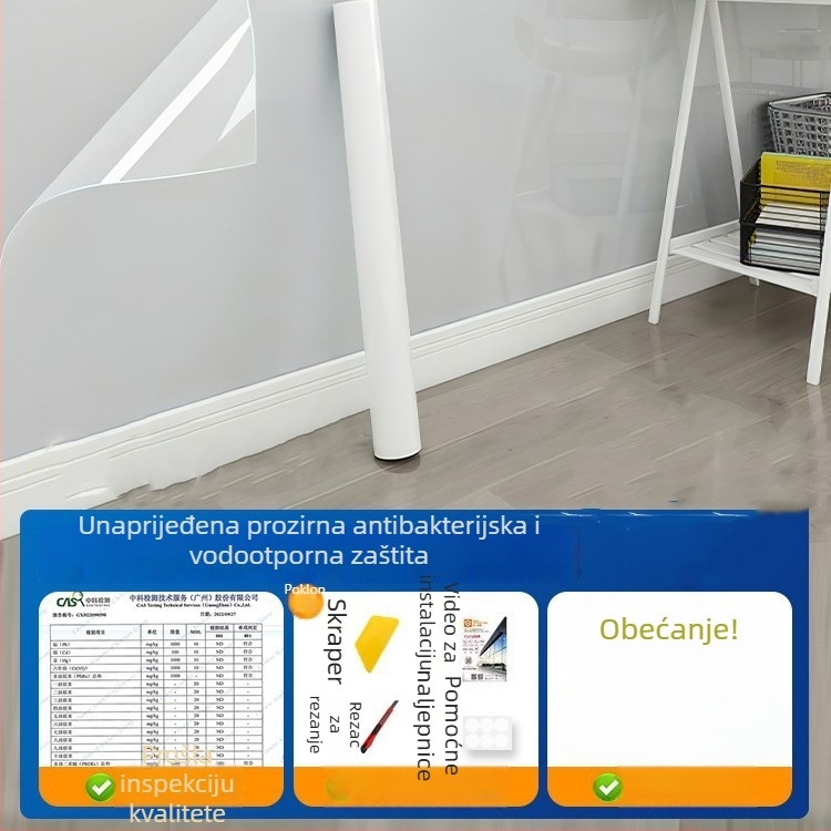 Pengyi PVC anti-staticna prozirna otporna na masnoću zidna naljepnica, ravna zidna naljepnica, moderni minimalistički stil