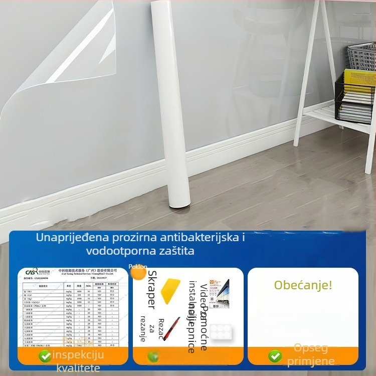 Pengyi PVC anti-staticna prozirna otporna na masnoću zidna naljepnica, ravna zidna naljepnica, moderni minimalistički stil