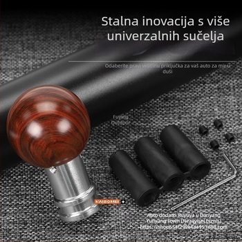 Držač ručnog mjenjača s drvenim uzorkom, kuglasta glava, za ručni mjenjač (Model: Wood grain ball gear head; Brand: Powerful manufacturer; OEM: Original factory)