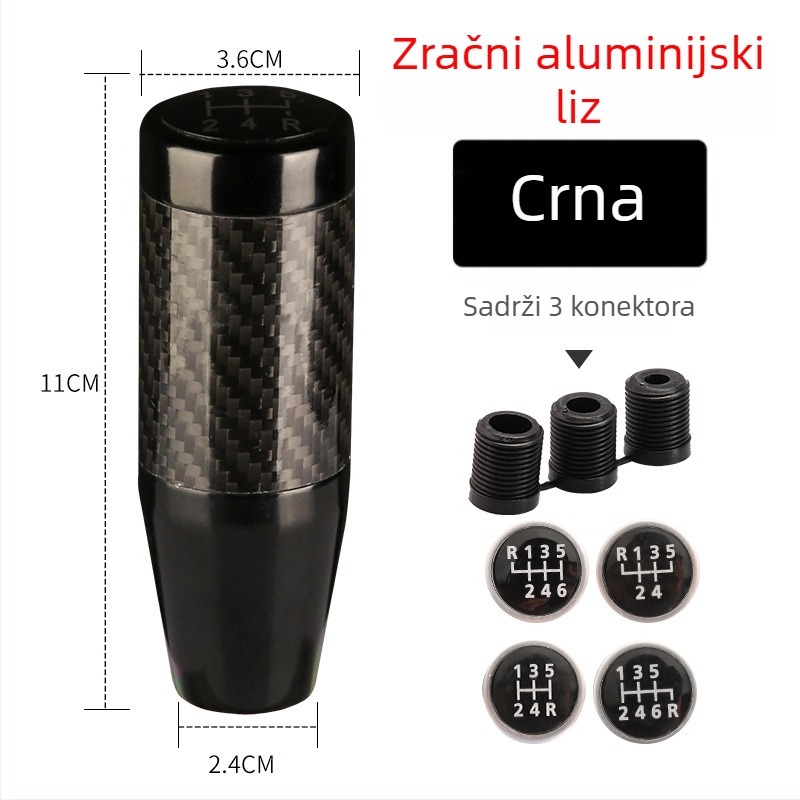 Držač ručnog mjenjača s drvenim uzorkom, kuglasta glava, za ručni mjenjač (Model: Wood grain ball gear head; Brand: Powerful manufacturer; OEM: Original factory)