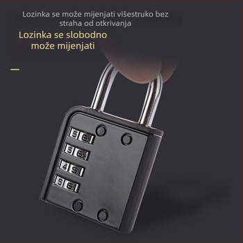 Numerički brava s žičanim užetom, zlatno-pozlata, modern minimalistički stil – za studentske ormariće, putne torbe i torbe za prijenosno računalo (razni modeli)