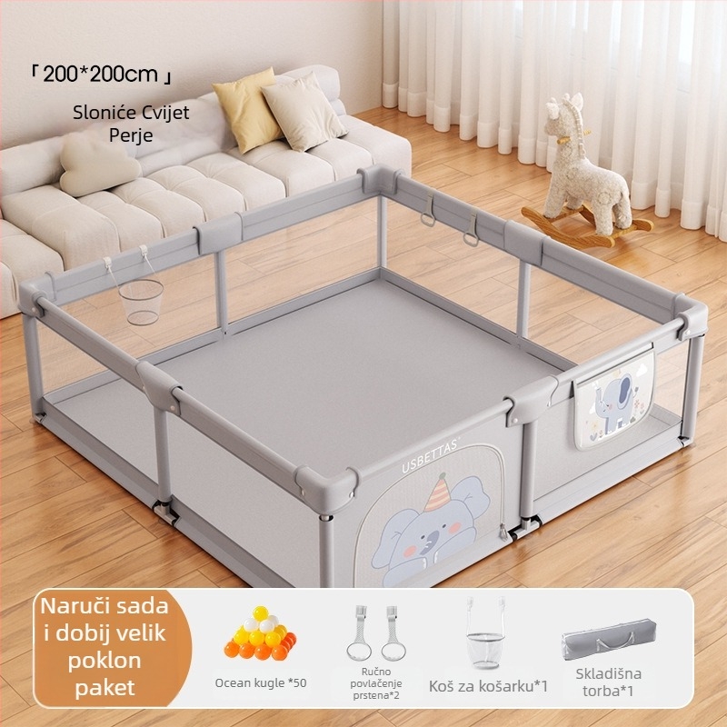 Betides Tekstilni Dječji Sigurnosni Zid za Bebe 0–2 Godine | Razvija puzanje, hvatanje i komunikaciju roditelj-dijete | Pakirano u kartonsku kutiju