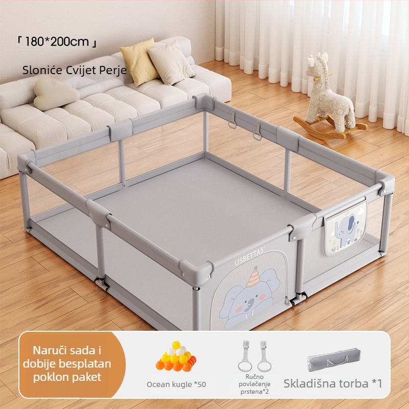 Betides Tekstilni Dječji Sigurnosni Zid za Bebe 0–2 Godine | Razvija puzanje, hvatanje i komunikaciju roditelj-dijete | Pakirano u kartonsku kutiju