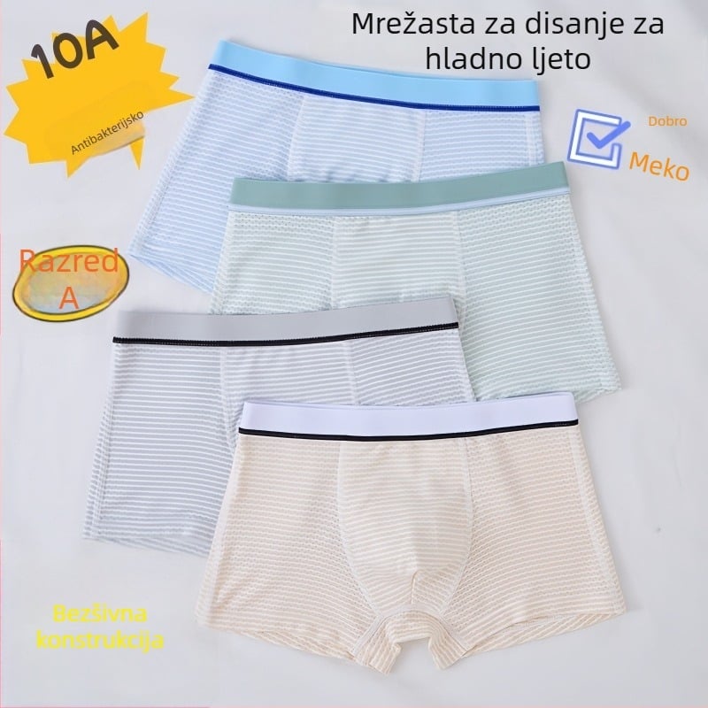 Guoyoubi dječje pamukaste bokserice za dječake, bez šavova u preponama, antibakterijske 10a, prozračne, za djecu 3–8 godina (100–140 cm), Zima 2024