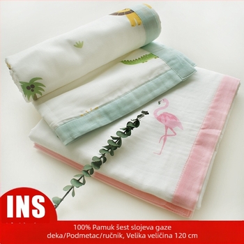 Šest slojeva pamučne gaze za bebu — sve sezone, za novorođenčad